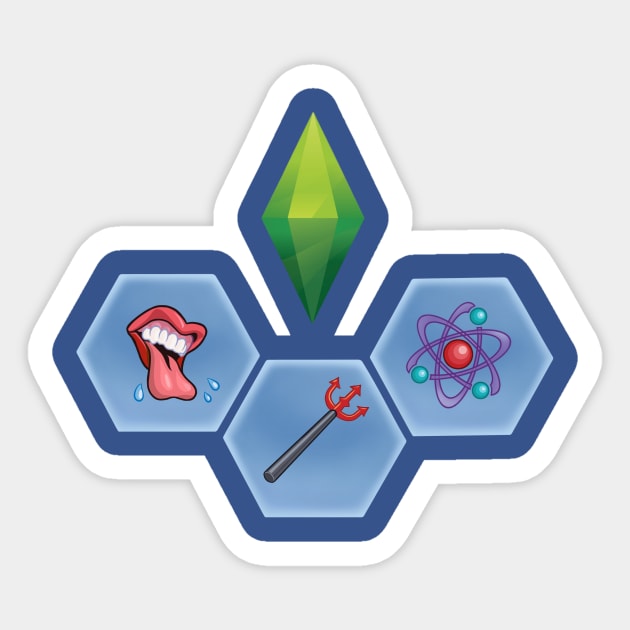 Evil Genius Sim Sticker by FineAndDandy